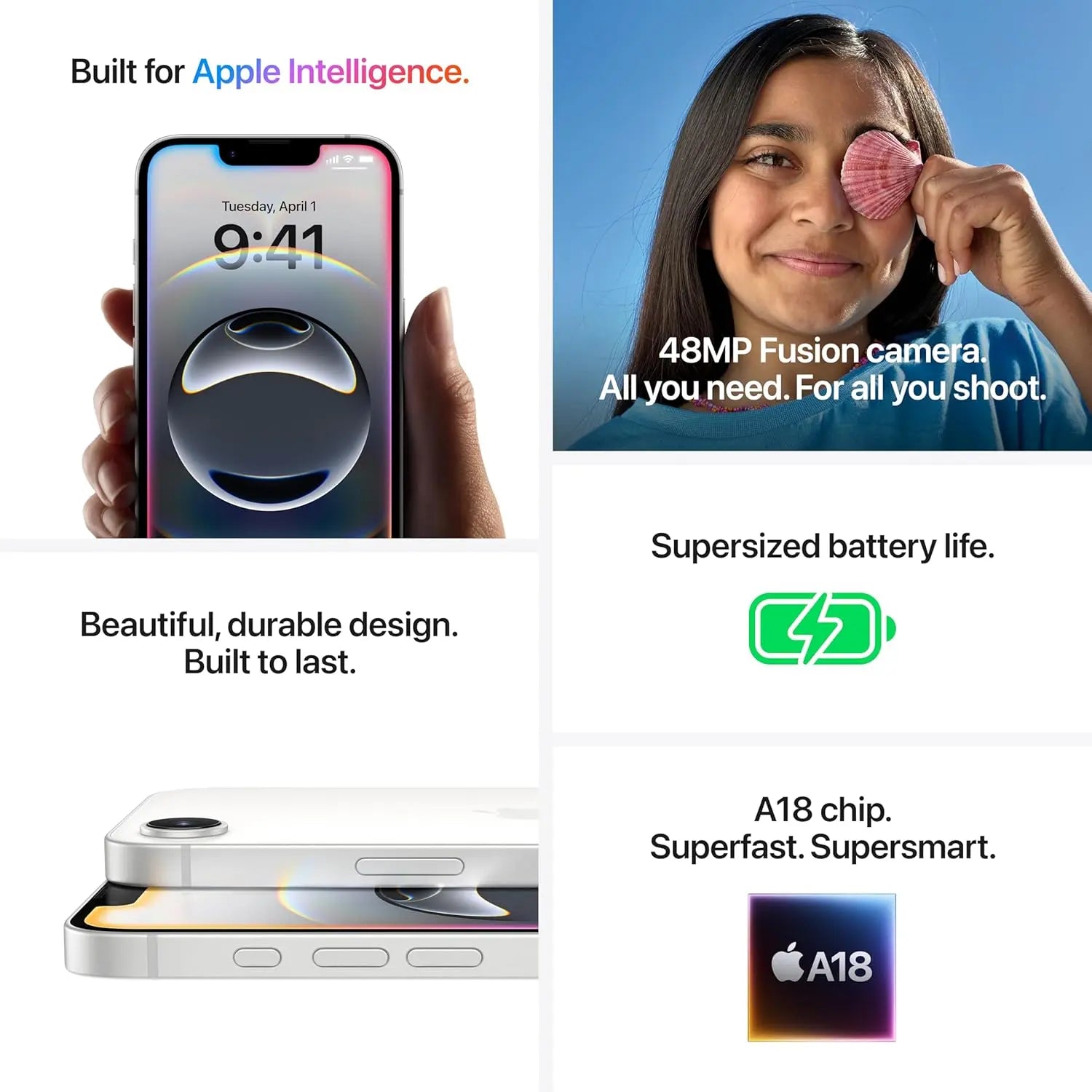 Apple iPhone 16e Black (128 GB) My Store