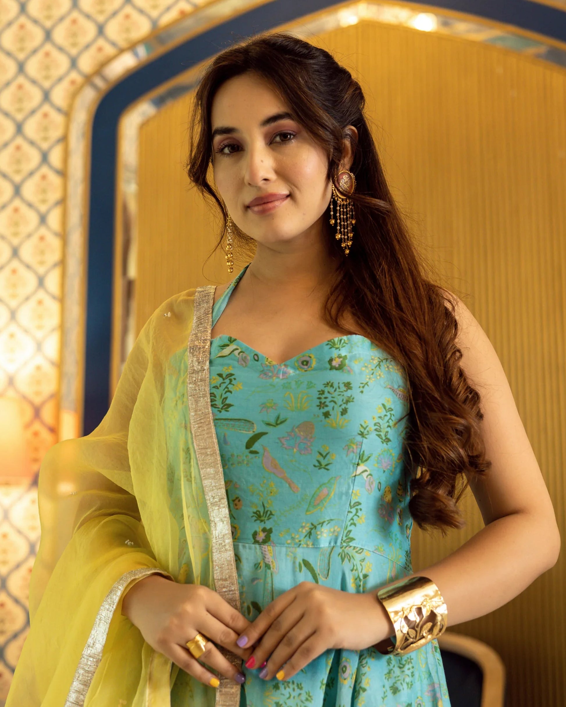 Firosa Chanderi Sharara Set My Store