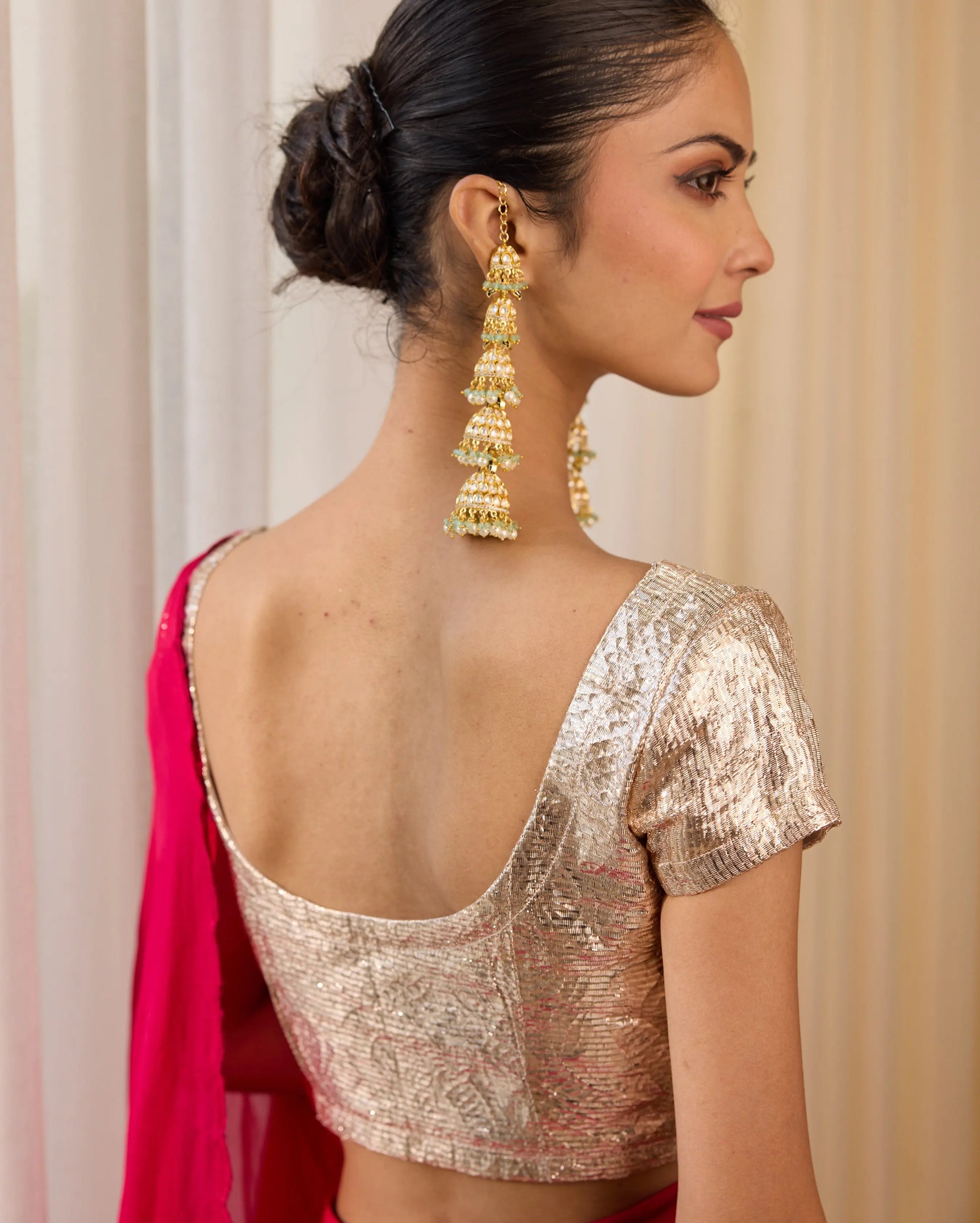 Frosted Flair Silver Gota Blouse My Store