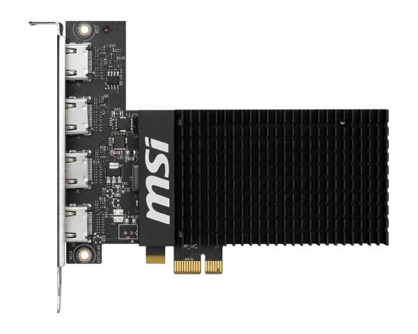 MSI GeForce GT 710 2GB GDDR3 64-Bit 4 HDMI Graphics Card