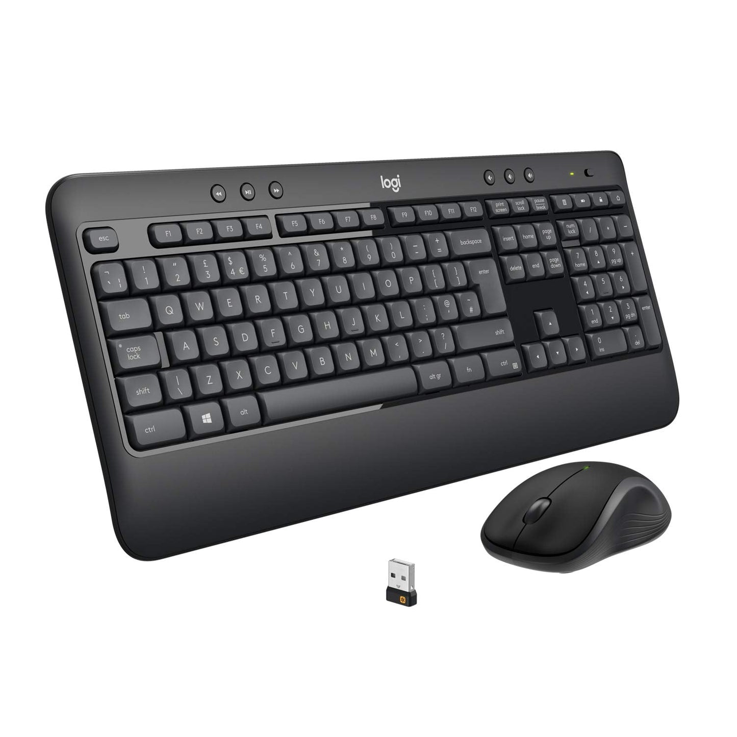 Logitech MK540 Wireless Keyboard and Mouse Combo 3-Year Battery Life Black