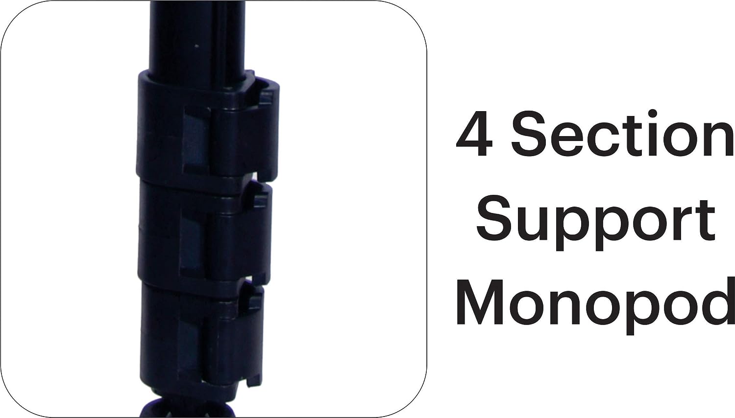 KODAK M520 170cm 66.92inches 3 Way Pan Movement 4 Section Support Monopod for Cameras