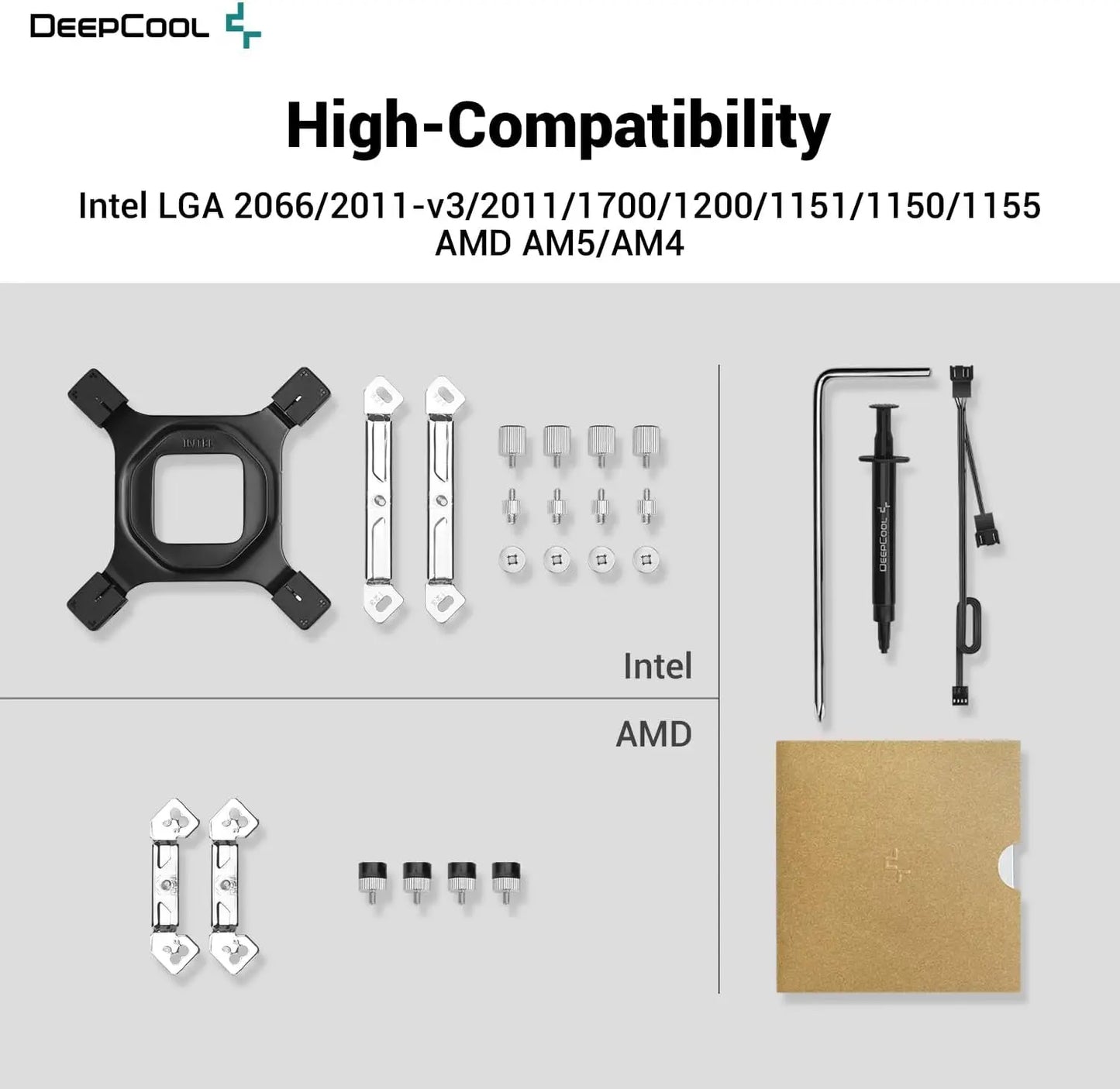 DeepCool AK620 High Performance 120mm PWM Fans Dual-Tower White CPU Air Cooler
