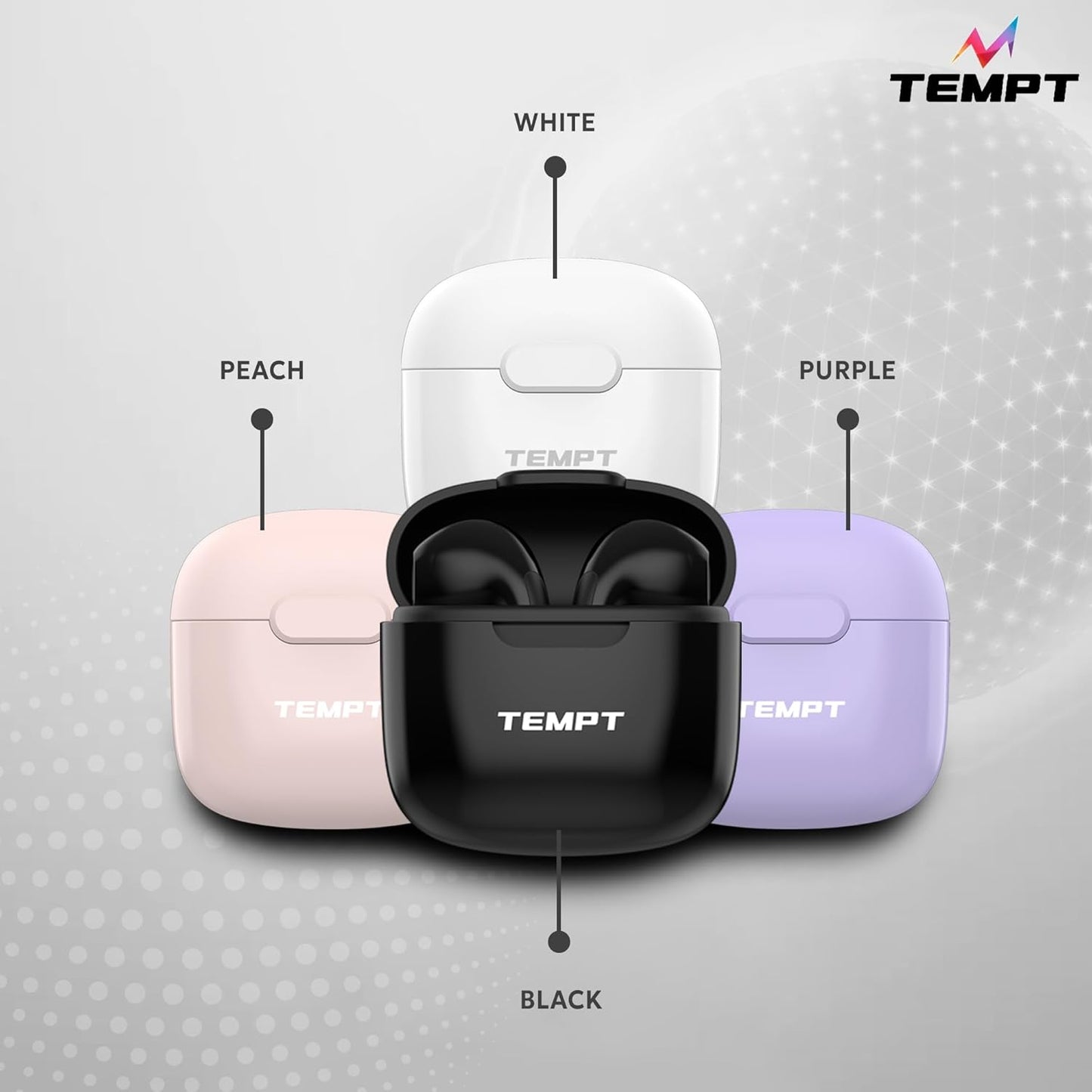 Tempt Dots True Wireless Earbuds with 13mm Drivers