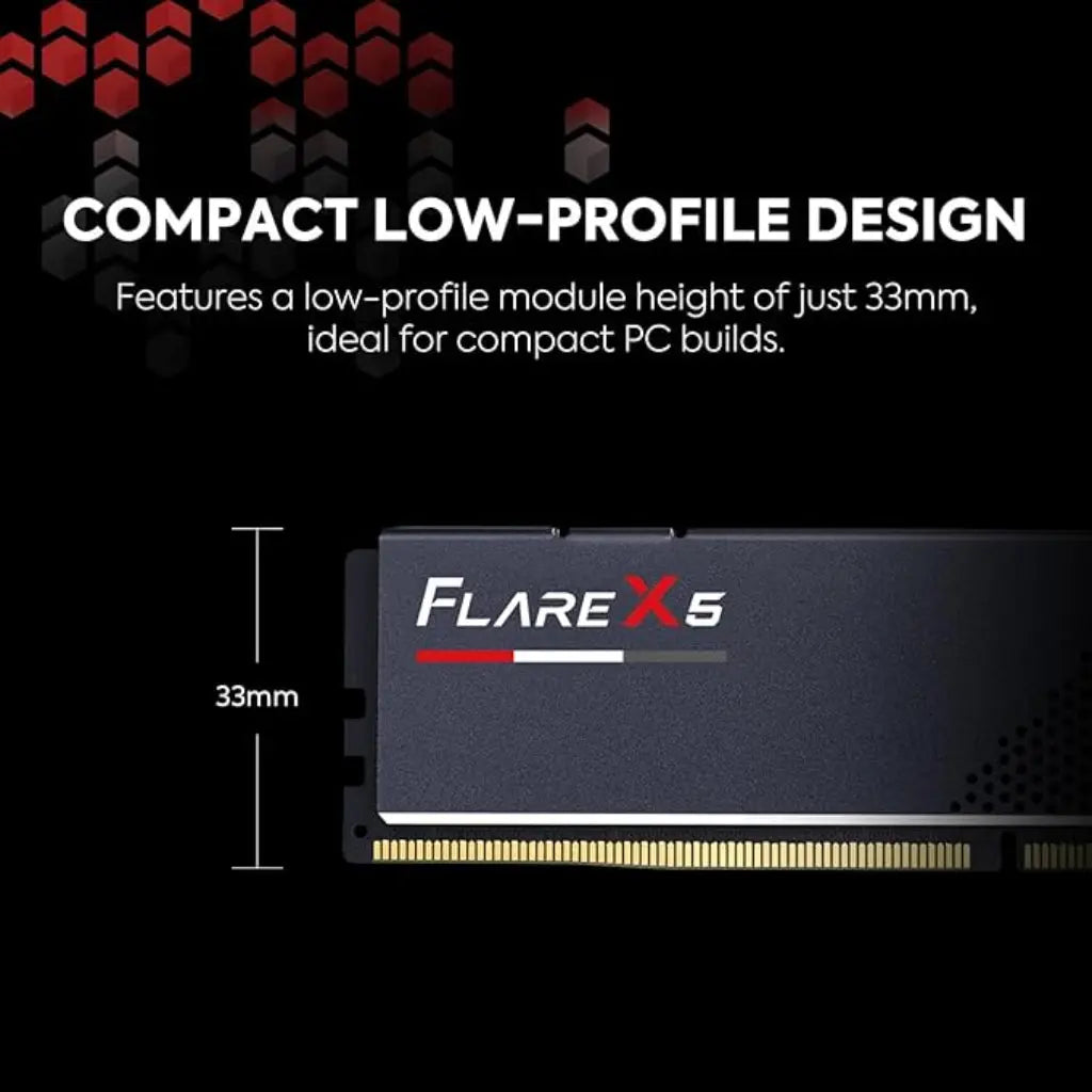 G.SKILL Flare X5 Series 64GB (2x32GB) DDR5 RAM 6000MHz CL30 Gaming Desktop Memory