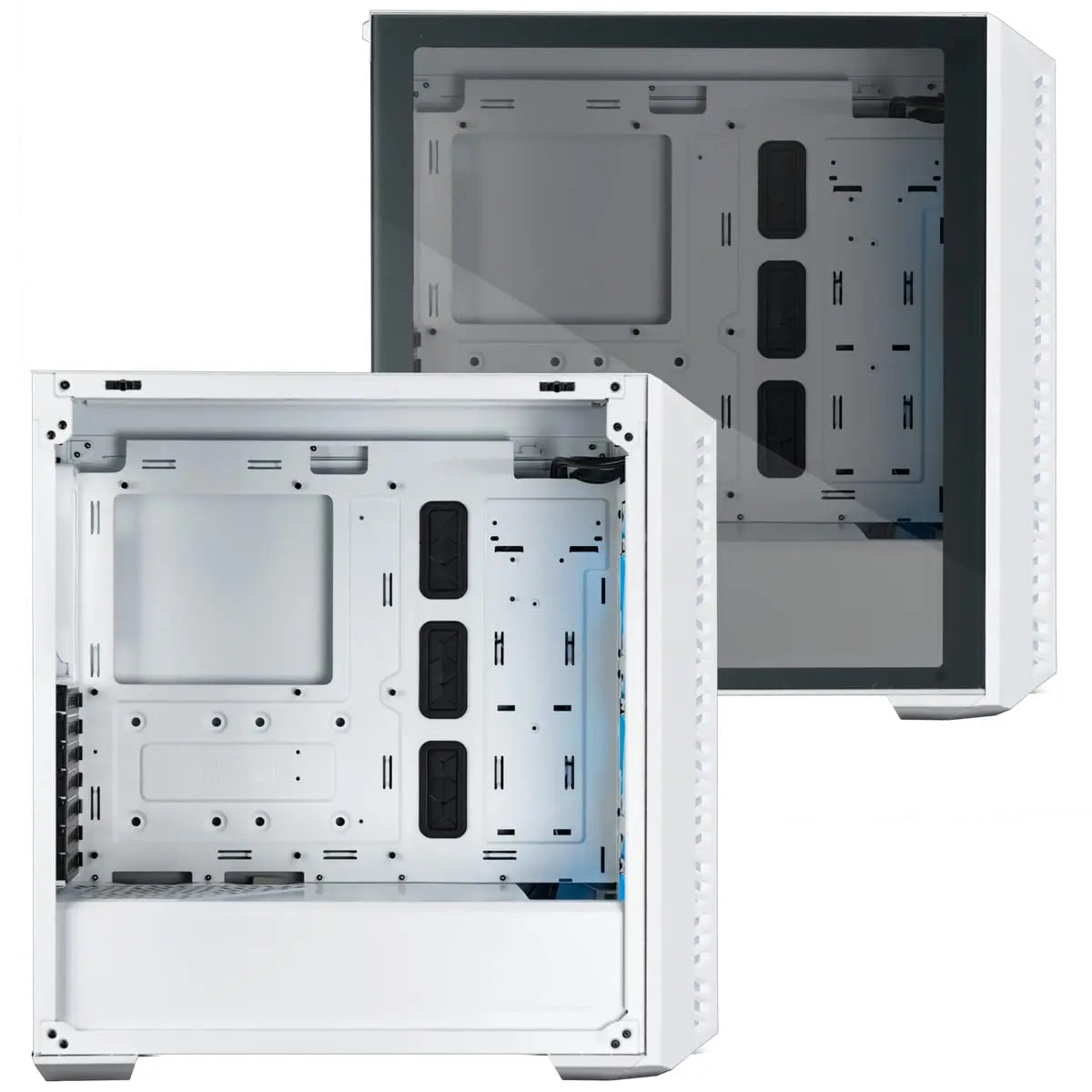 Cooler Master MasterBox MB520 Mesh ARGB E-ATX Mid-Tower Computer Cabinet with Pre-Installed Fans - White