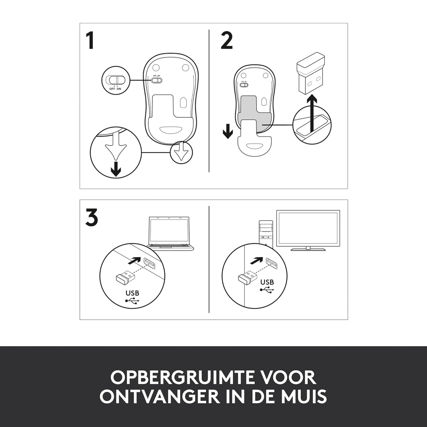 Logitech M185 Wireless Mouse Grey