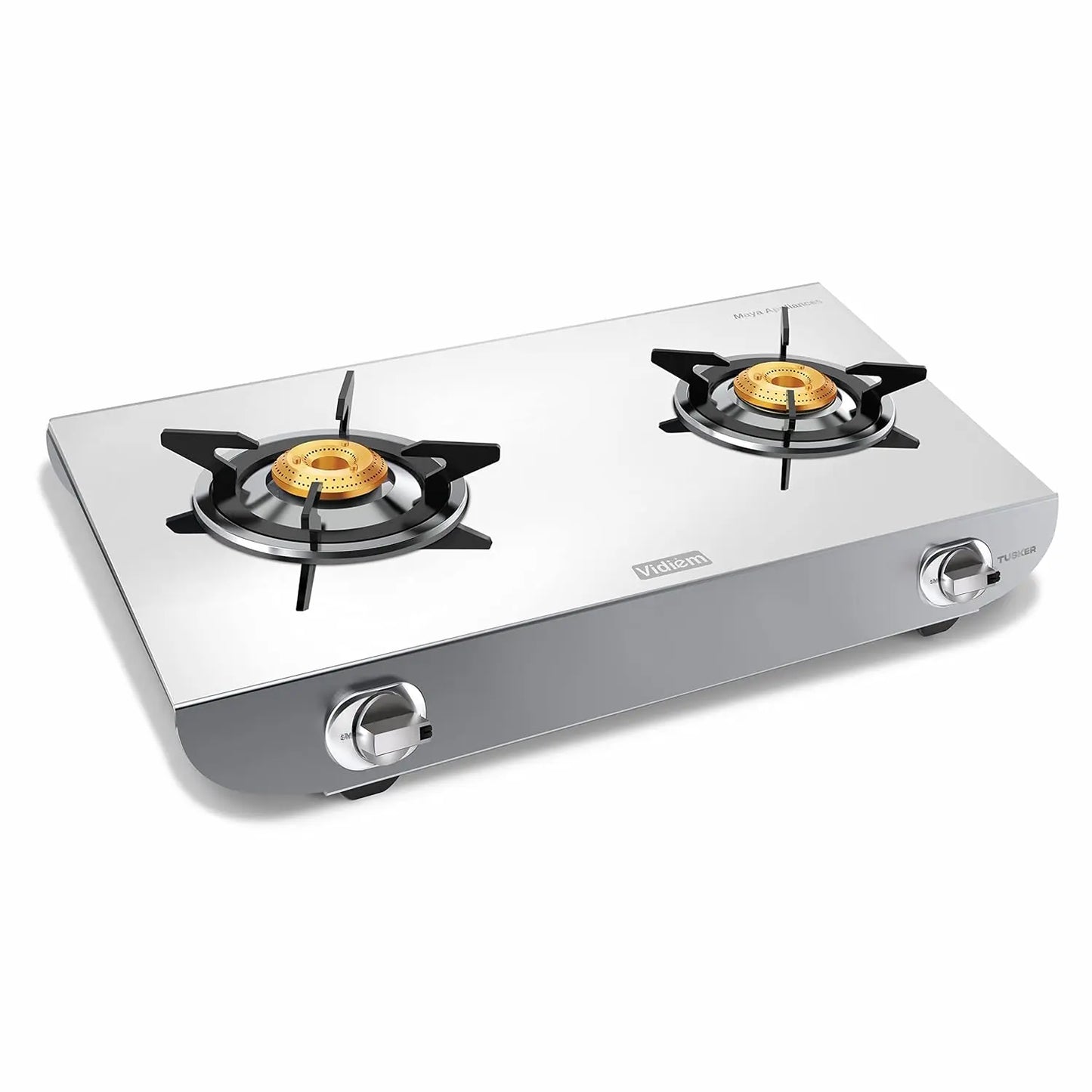 Vidiem Stainless Steel Tusker Ss 2 Burner Gas Stove (VIDIEM TUSKER 2B) My Store