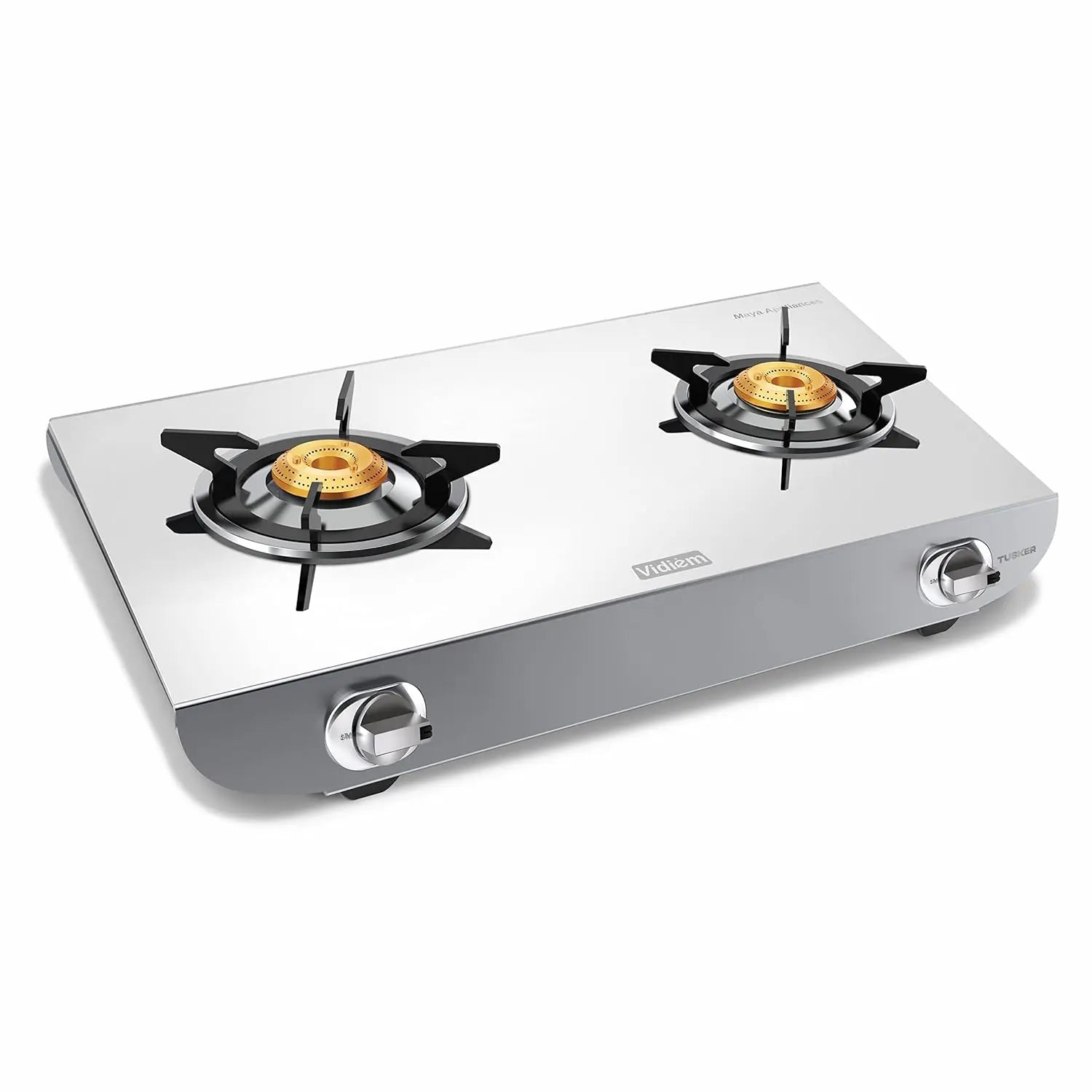 Vidiem Stainless Steel Tusker Ss 2 Burner Gas Stove (VIDIEM TUSKER 2B) My Store