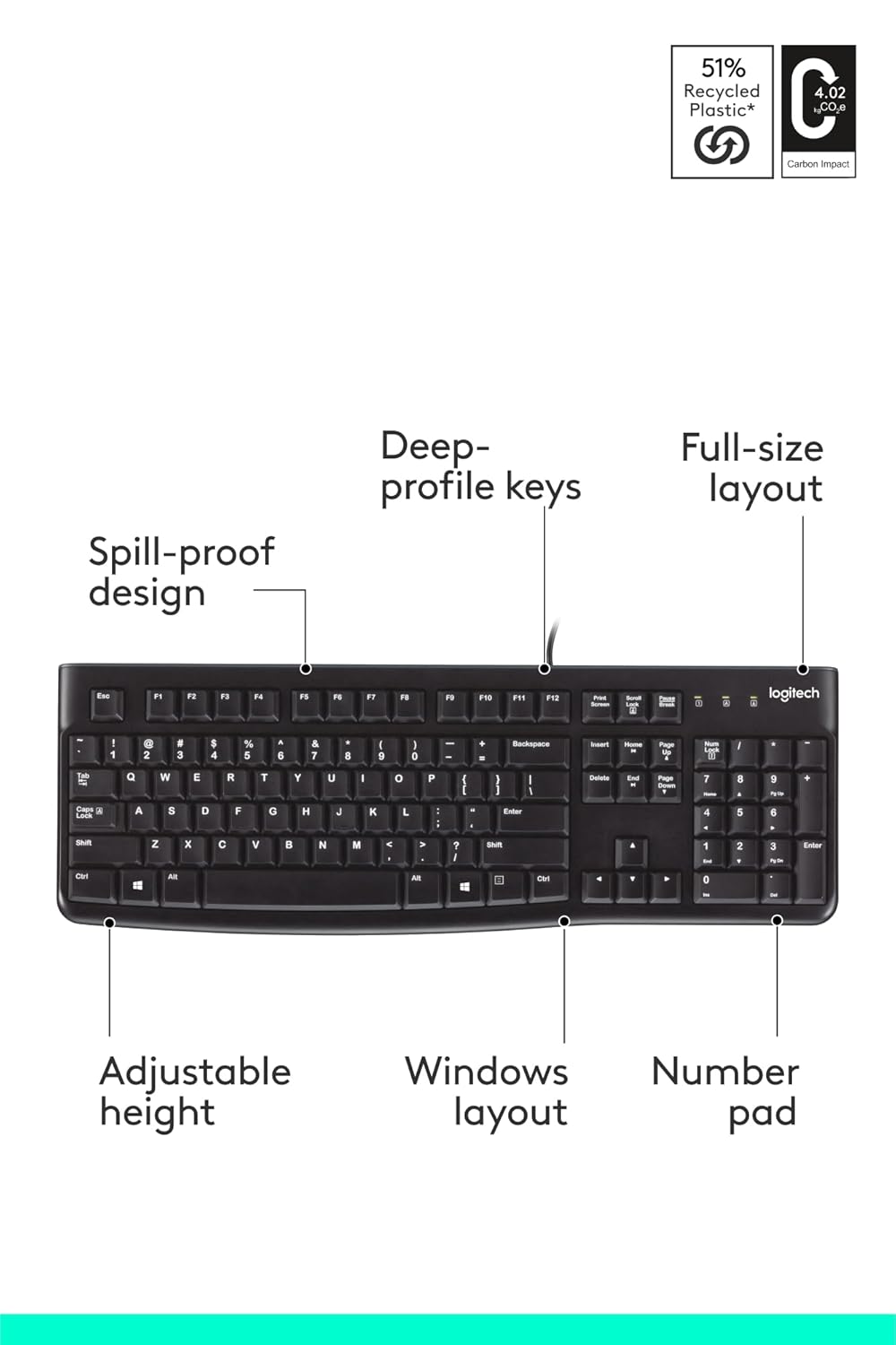 Logitech Wired Keyboard K120