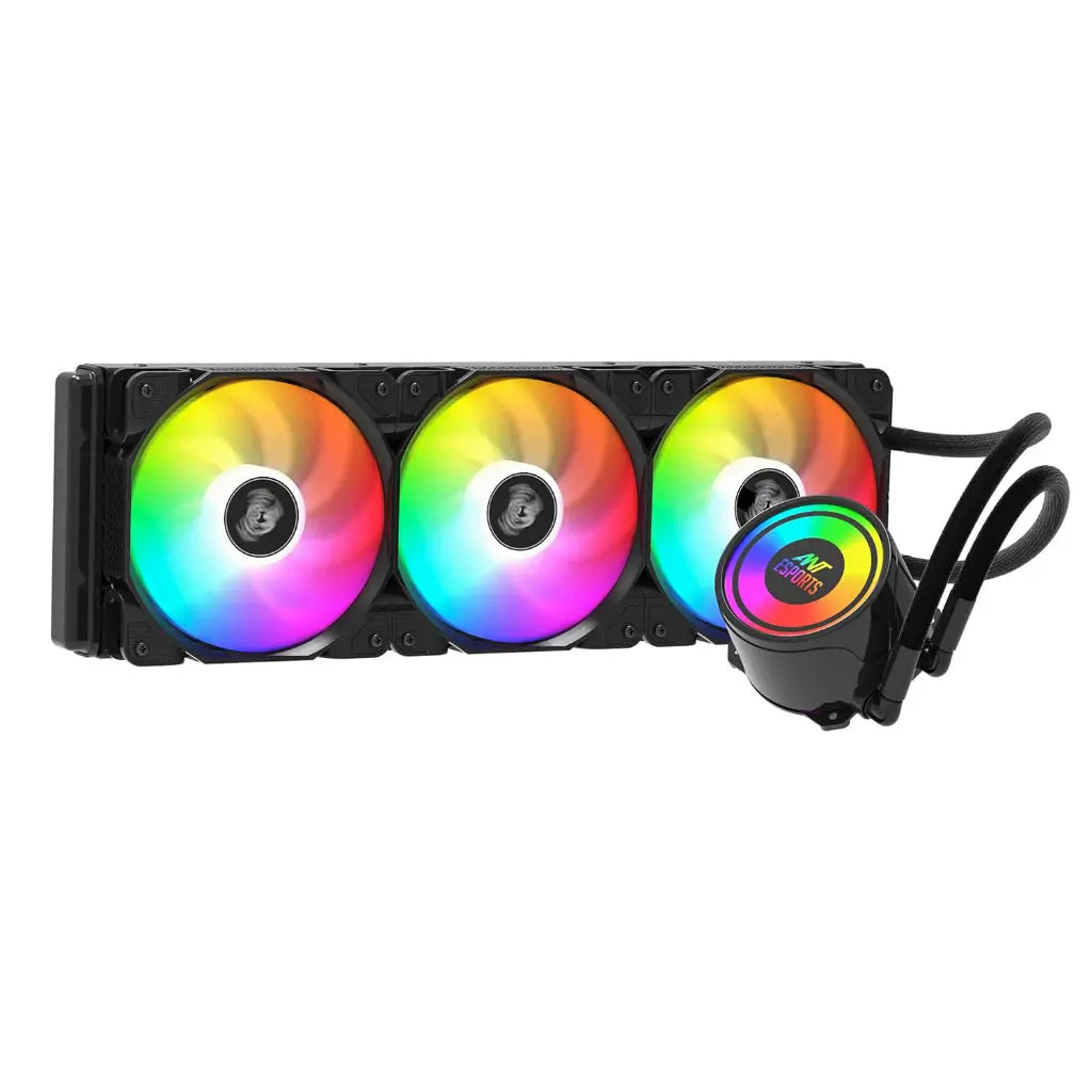 Ant Esports ICE-360 360mm ARGB  AIO CPU Liquid Cooler - Black