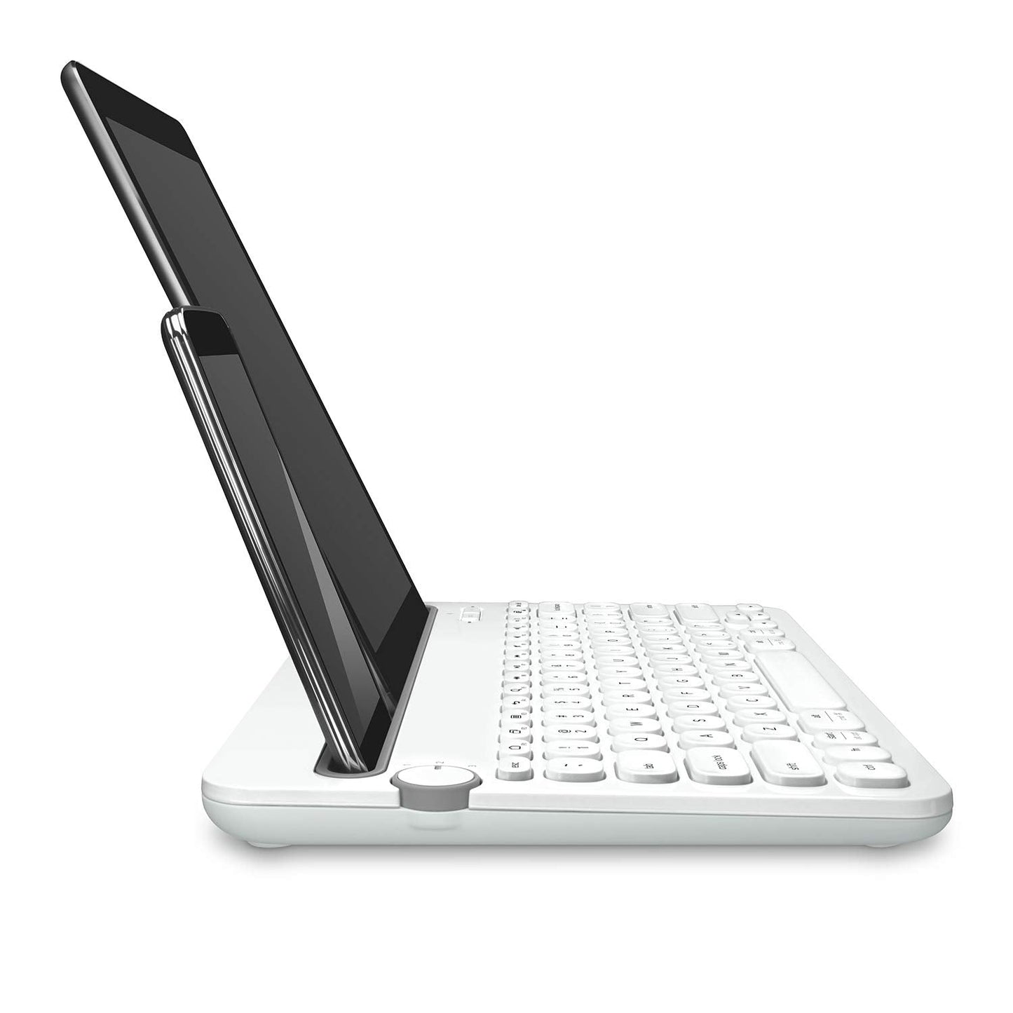 Logitech K480 Wireless Multi-Device Keyboard for Windows, Apple iOS Android or Chrome, Wireless Bluetooth, Compact Space-Saving Design, PC Mac Laptop Smartphone Tablet- White