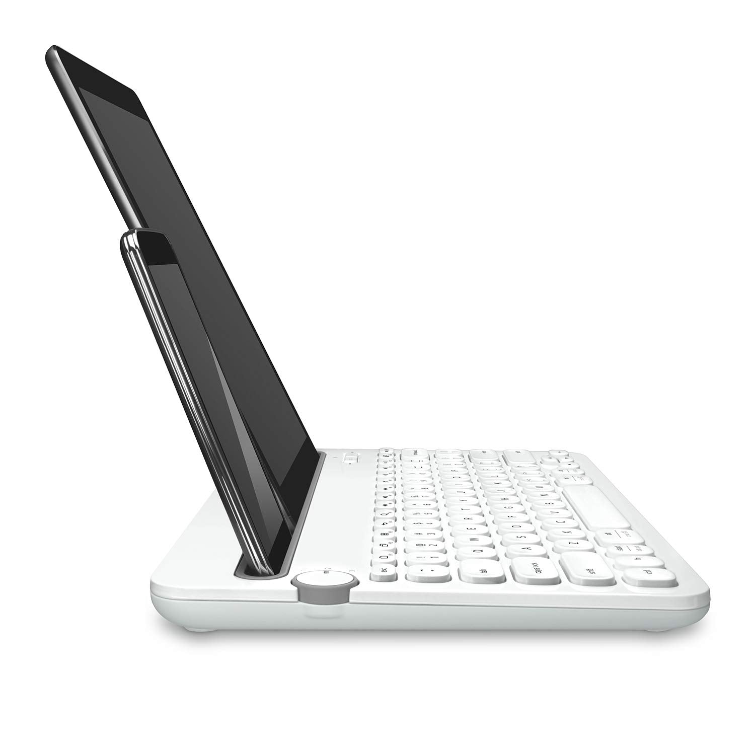 Logitech K480 Wireless Multi-Device Keyboard for Windows, Apple iOS Android or Chrome, Wireless Bluetooth, Compact Space-Saving Design, PC Mac Laptop Smartphone Tablet- White