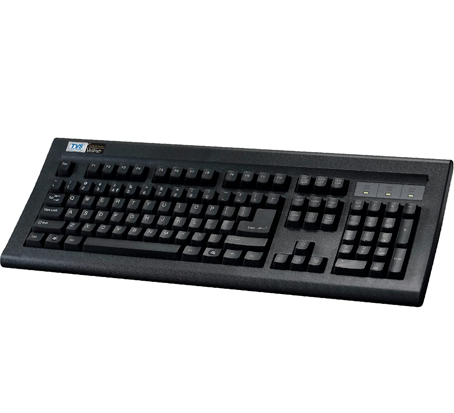 Tvs Gold Prime  Wired Keyboard Black