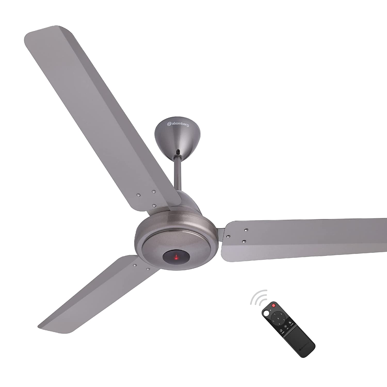 Atomberg Efficio+ 1200 mm BLDC Motor with Remote 3 Blade Ceiling Fan sand grey