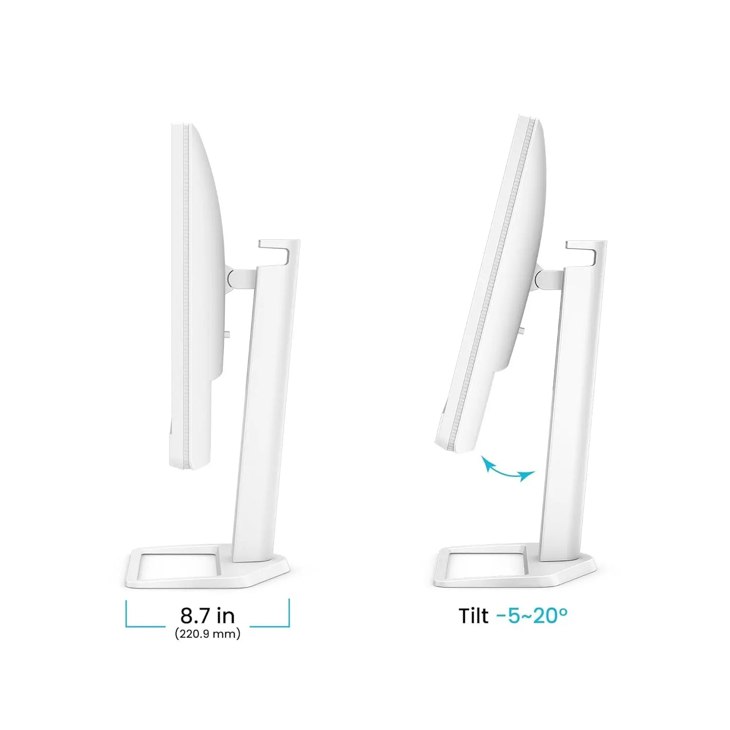 BenQ EW2790U 27” 4K UHD 3840x2160 Entertainment Monitor with 95% P3 AI Contrast 5Wx2 treVolo Speakers White