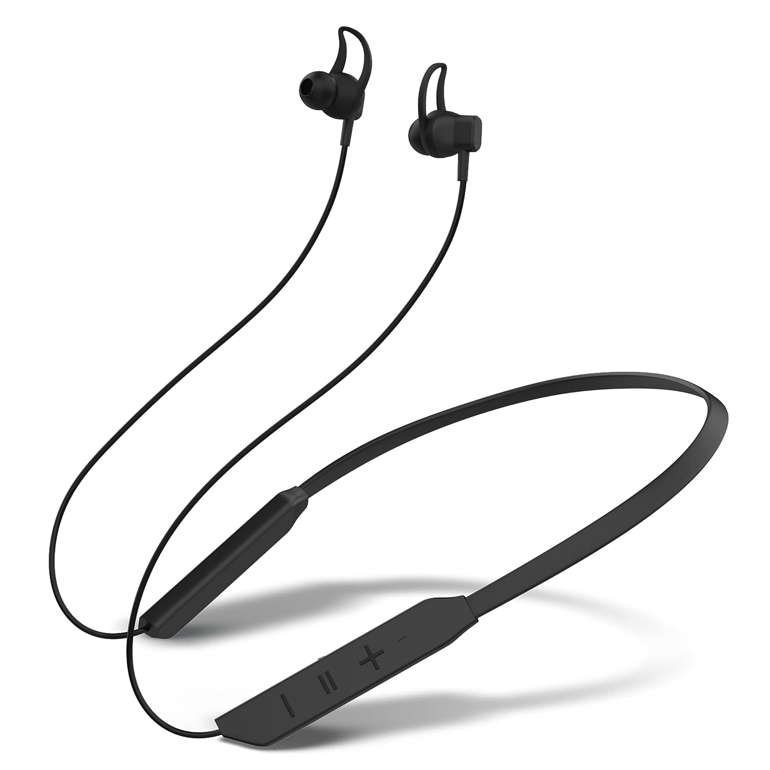 Tempt Rush Wireless Bluetooth 5.2 Neckband  with OxyAcoustics Technology 35 Hrs Playback Black