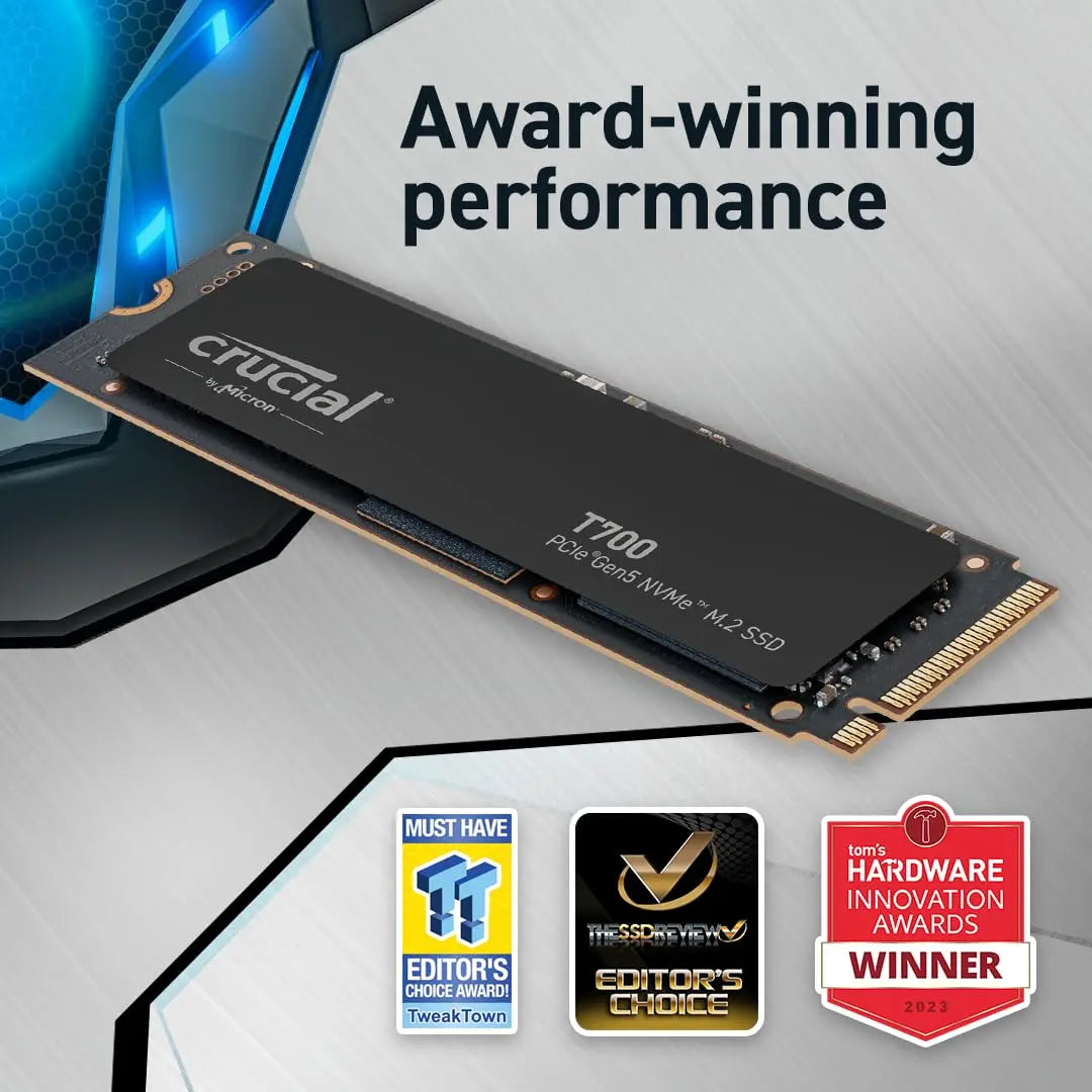 Crucial T700 2 TB M.2 NVMe Gen5 Internal SSD My Store