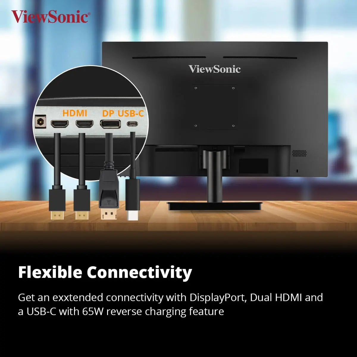 ViewSonic 27" VA2709U-4K 4K UHD IPS Panel USB-C Monitor with Speakers My Store
