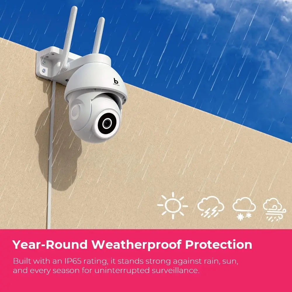 Beetel CCO4 4MP 3X Zoom QHD Wi-Fi CCTV Home Security Outdoor Camera