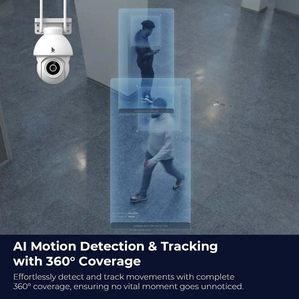 Beetel CCO4 4MP 3X Zoom QHD Wi-Fi CCTV Home Security Outdoor Camera