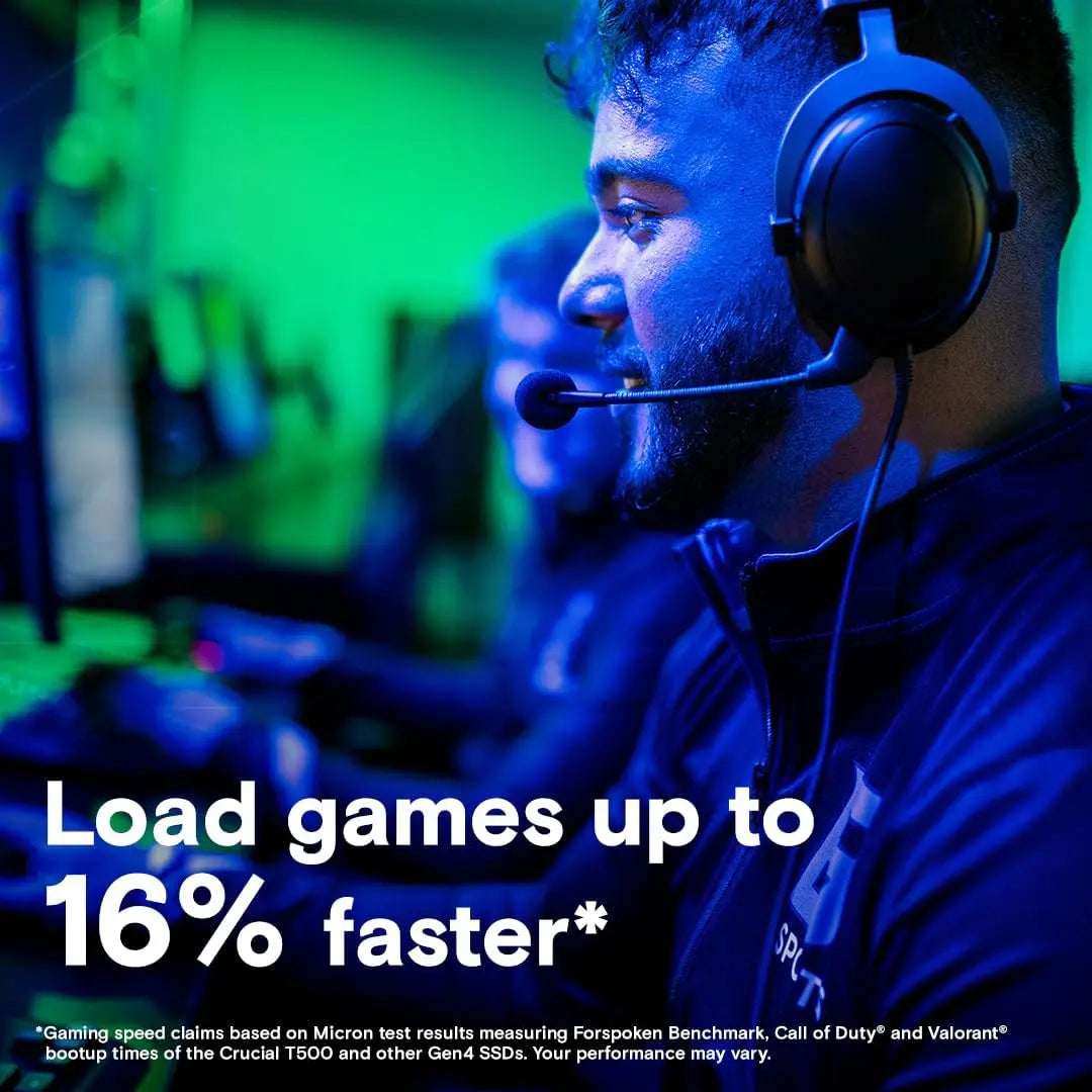 Crucial T500 2TB PCIe Gen4 NVMe M.2 Internal Gaming SSD with Heatsink - Black My Store