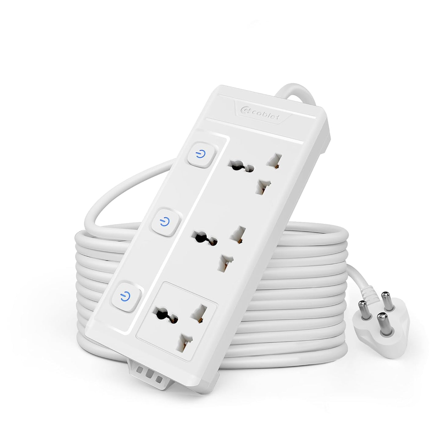 Cablet 3 Socket 3 Switch 4.5m Spike  3030-45