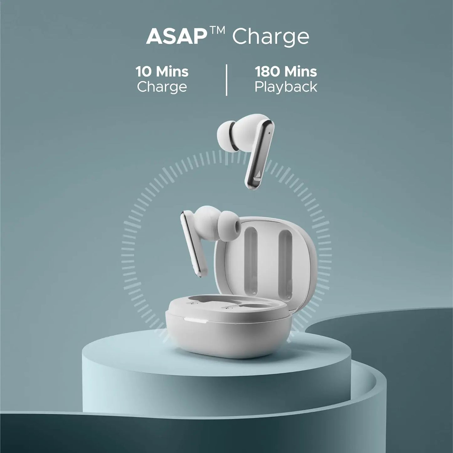 boAt Airdopes Bliss ANC in Ear TWS Earbuds (Pristine White) My Store