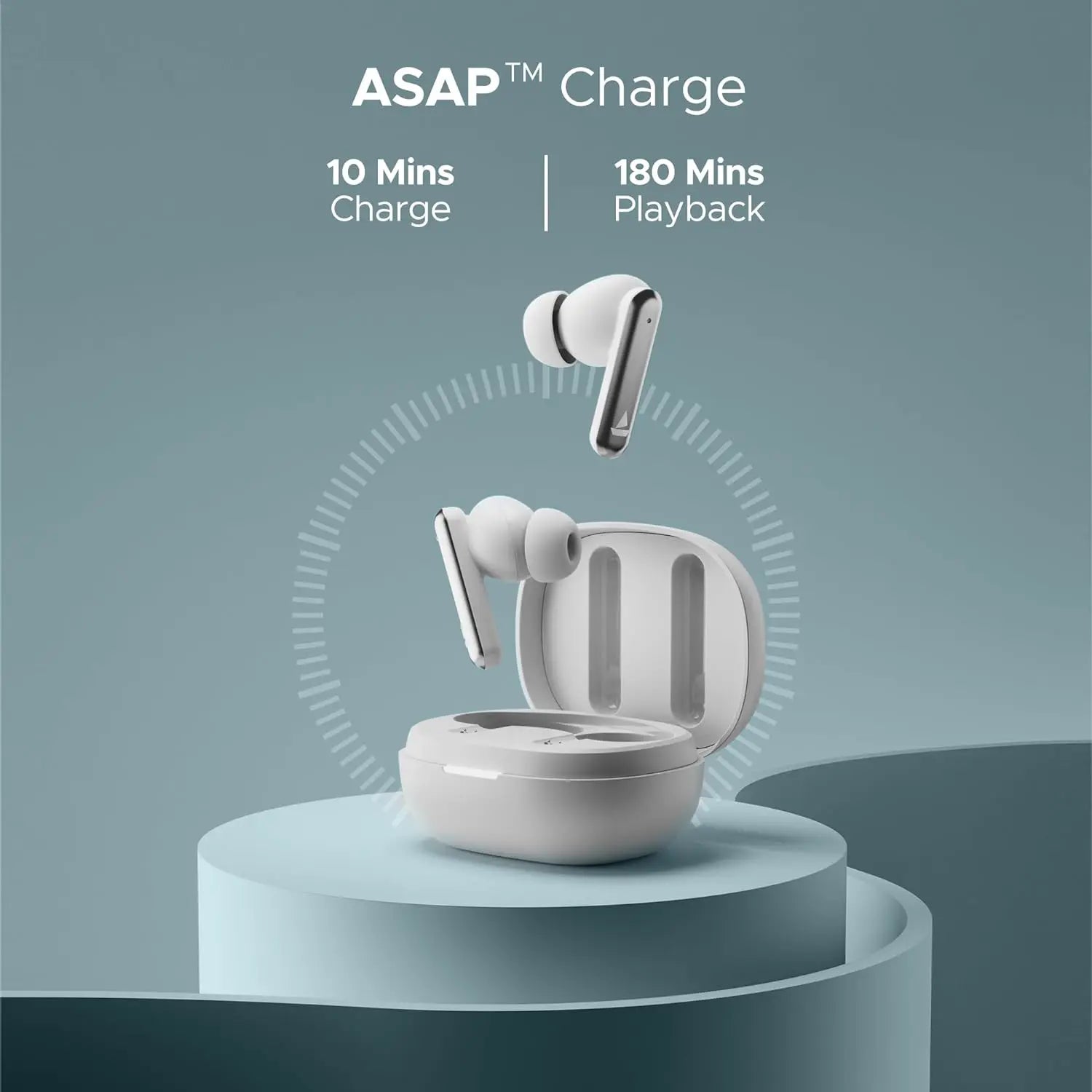 boAt Airdopes Bliss ANC in Ear TWS Earbuds (Pristine White) My Store