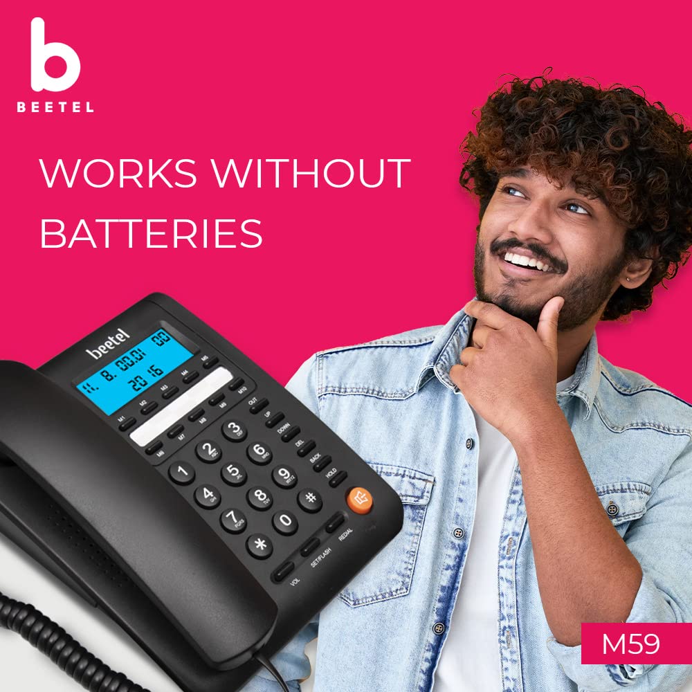Beetel M59 Caller ID Corded Landline Phone