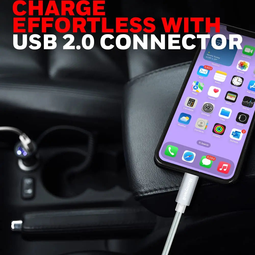 Honeywell Lightning Cable 1.2m Braided Silver HC000018