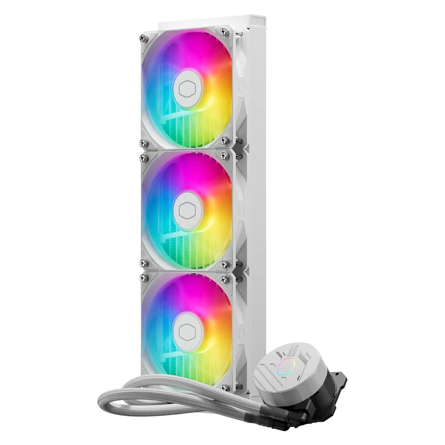 Cooler Master MasterLiquid 360L Core ARGB 360mm Close-Loop PWM AIO CPU Liquid Cooler - White