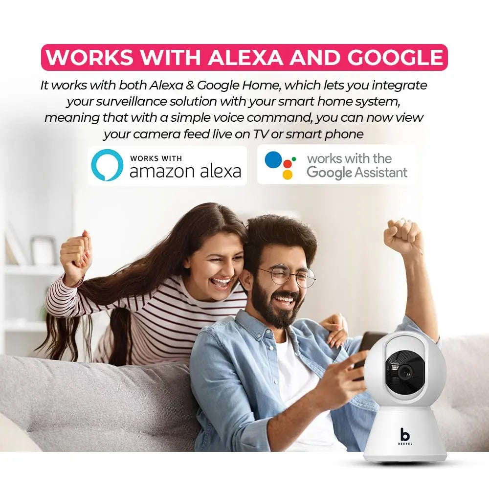 Beetel 3MP Full HD Smart Wi-Fi CCTV Home Security Camera CC3