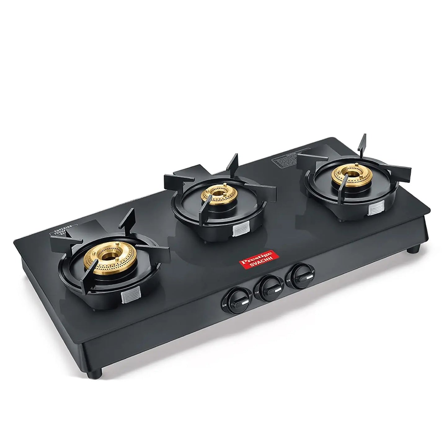 Prestige Glass Manual Gas Stove (SVACHH NEO 3 BURNER) My Store