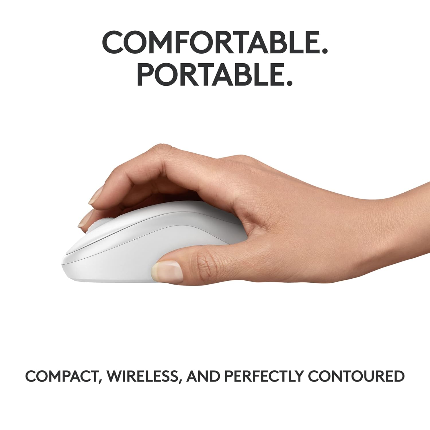 Logitech M240 Silent Bluetooth Wireless Mouse Off White