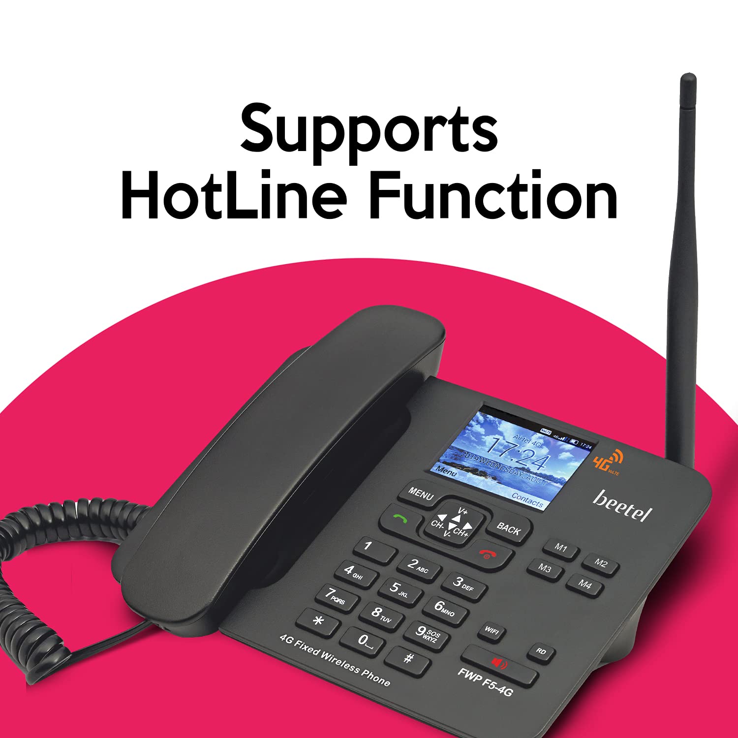 Beetel F5 4G Landline Phone Black