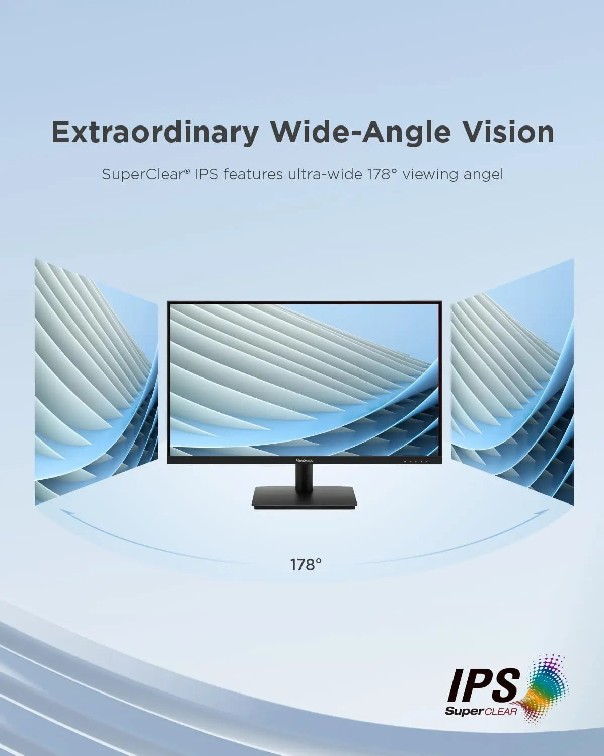 ViewSonic VA240-H 24" 100Hz 1080p FHD SuperClear IPS Panel Anti-Glare Monitor My Store
