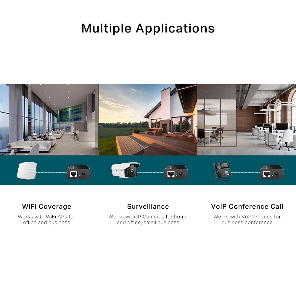 Tp Link Poe Injector TL-POE150S  Gigabit Ethernet 48V DC TL-POE150S