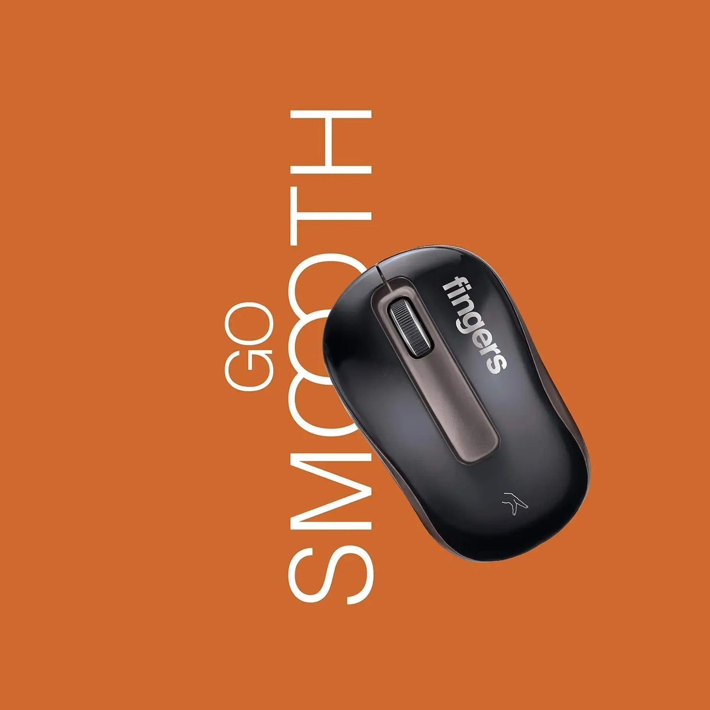 FINGERS GlidePro Wireless Mouse with Nano USB Receiver Highly Responsive  Compatible with Microsoft Windows, Mac & Linux OS