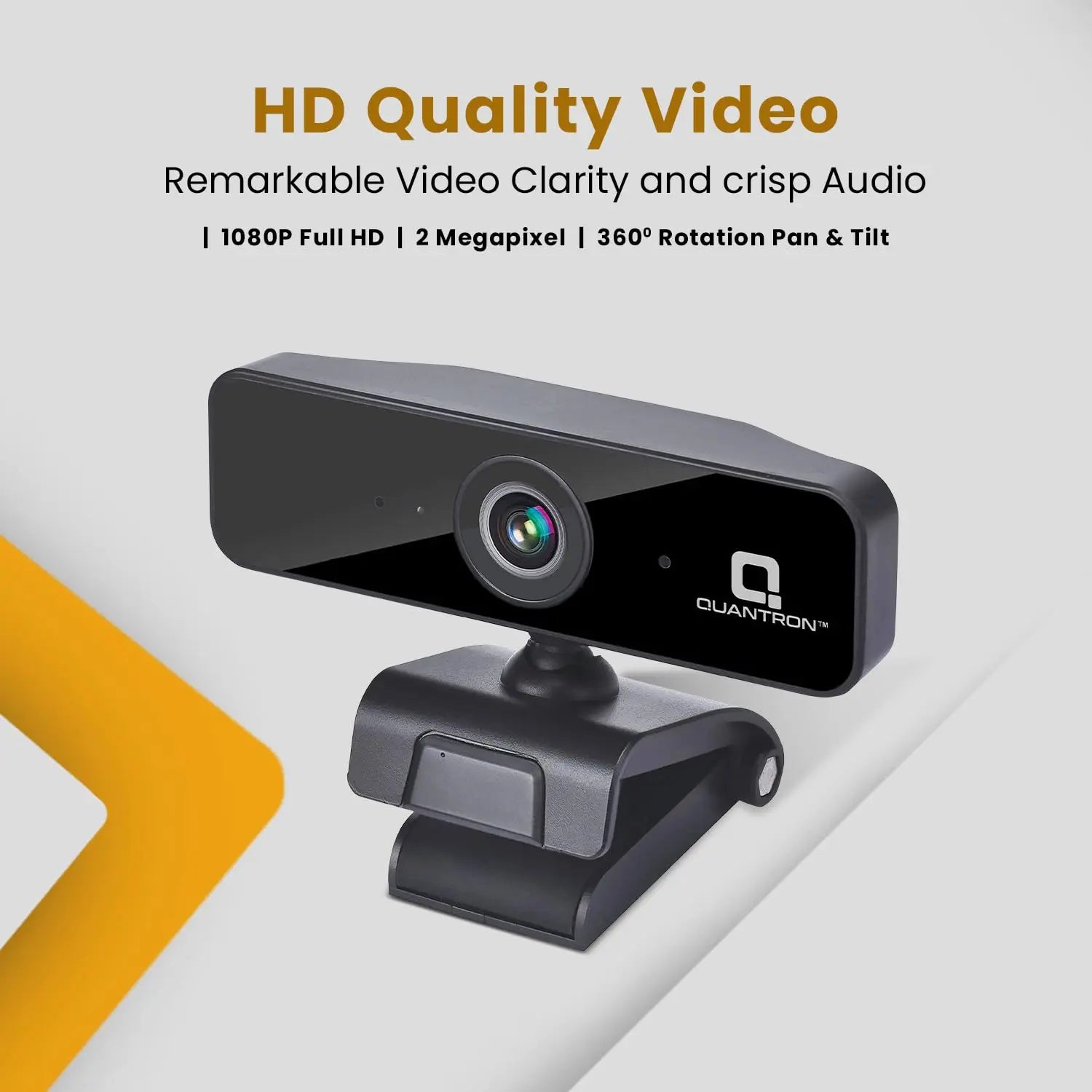 Quantron QPC-1015 1080P 5MP Full HD USB Webcam