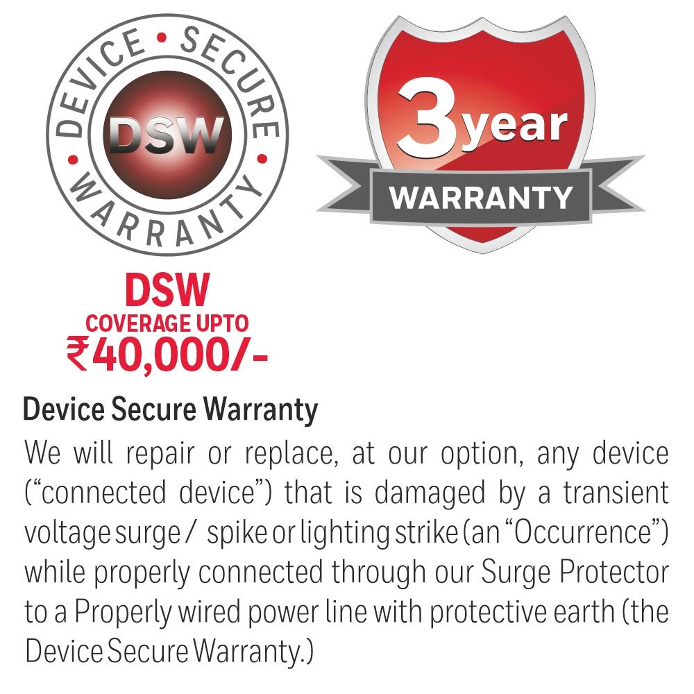 Honeywell 8 Out Surge Protector Extension Cord