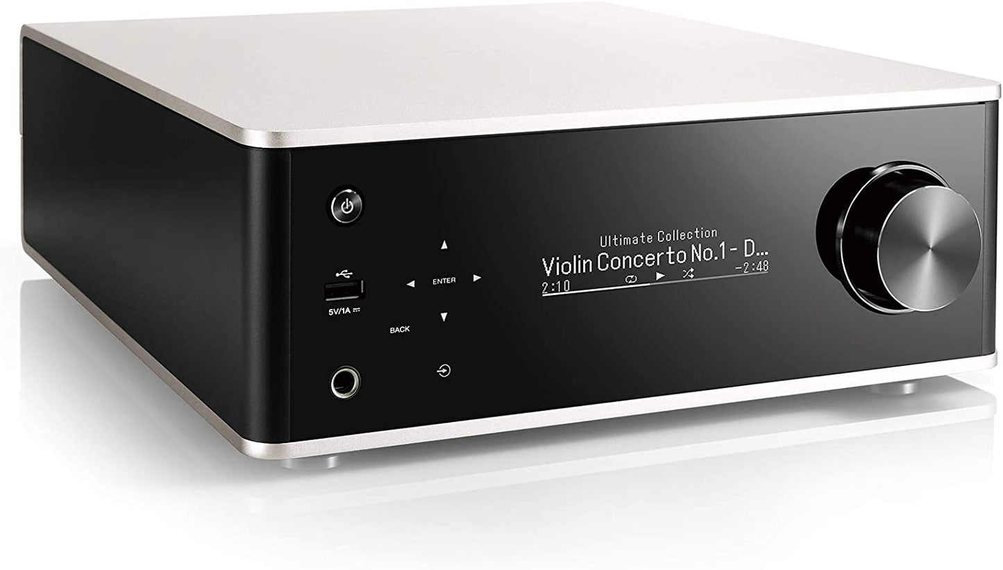 Denon PMA-150H Integrated Network Amplifier - Full Digital Amplification  70W Power per Channel  HEOS Built-in + Wi-Fi + Bluetooth USB-DAC and Phono Input OLED Display, Black