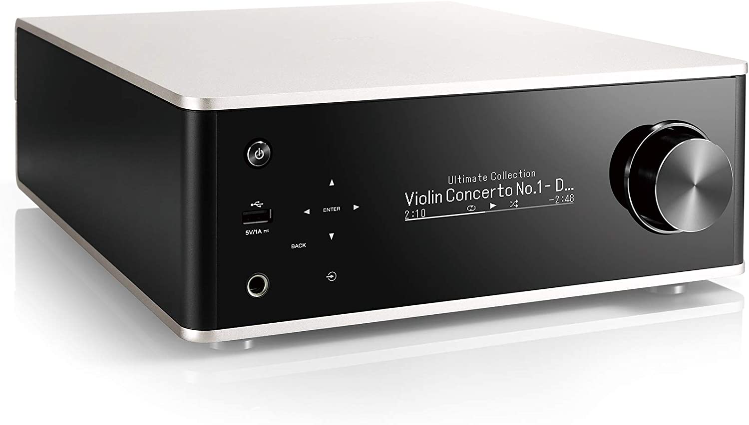 Denon PMA-150H Integrated Network Amplifier - Full Digital Amplification  70W Power per Channel  HEOS Built-in + Wi-Fi + Bluetooth USB-DAC and Phono Input OLED Display, Black