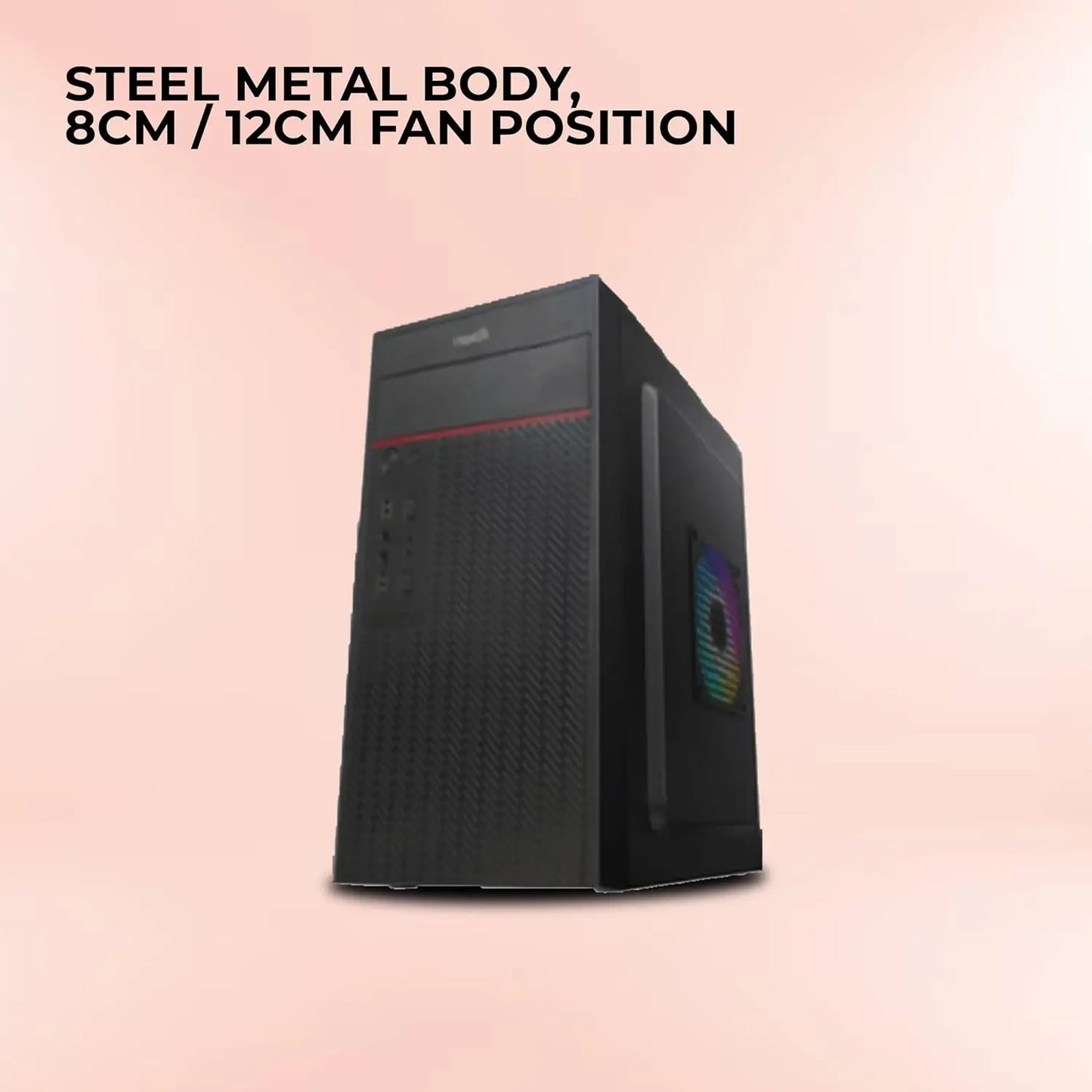 Foxin AKBAR Desktop Computer Case with 500w Power supply