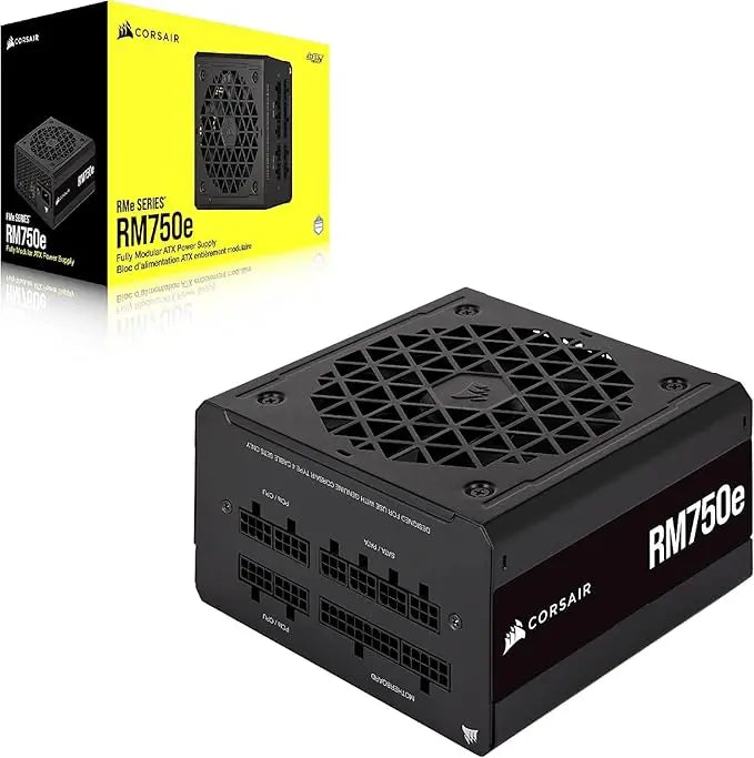 Corsair RM750e 3.0 750W Fully Modular 80 Plus Gold Certified SMPS Power Supply Unit - Black