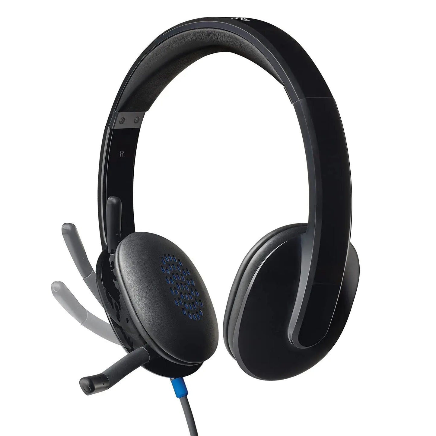 Logitech H540 USB Computer Headset with Noise-Cancelling Mic (Black)
