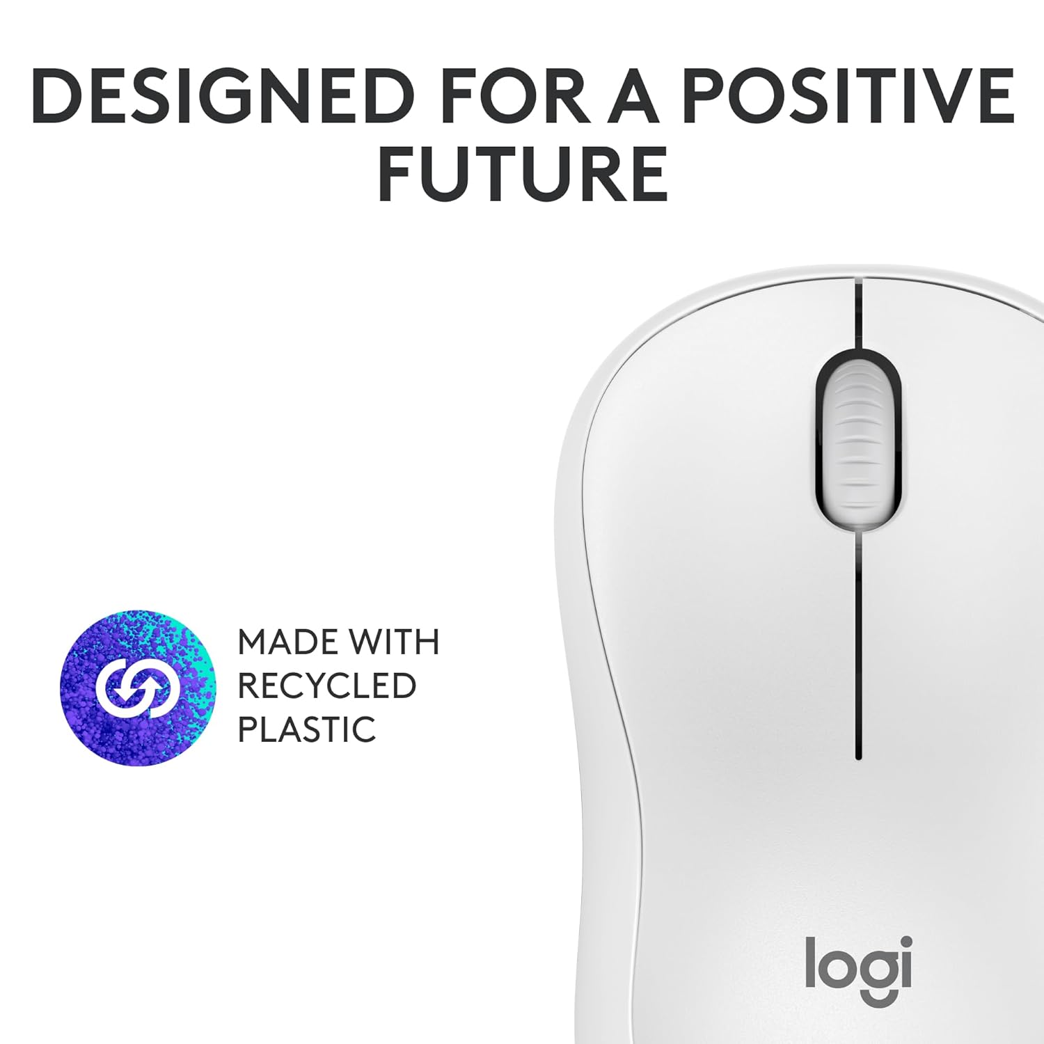 Logitech M240 Silent Bluetooth Wireless Mouse Off White