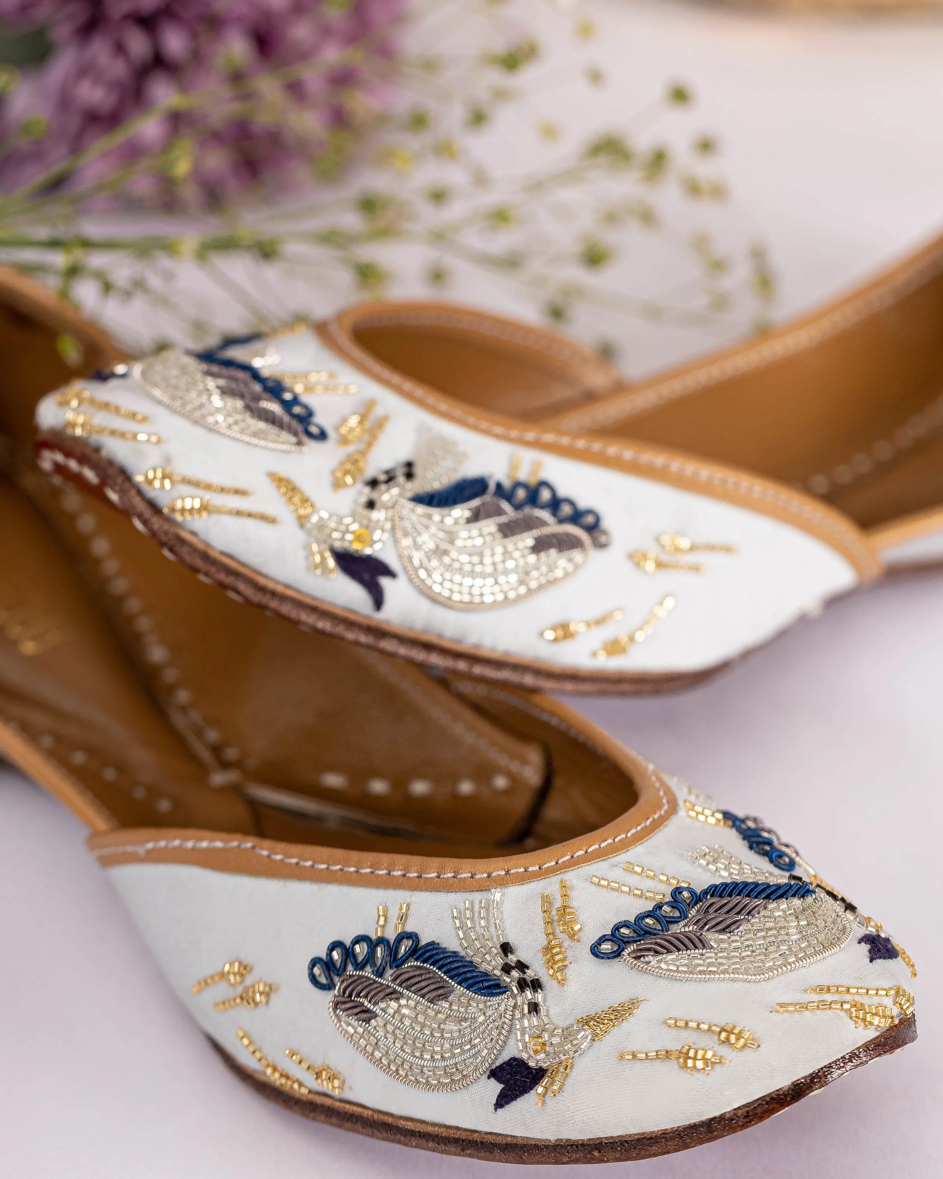 Flamingo Red Handcrafted Jutti My Store