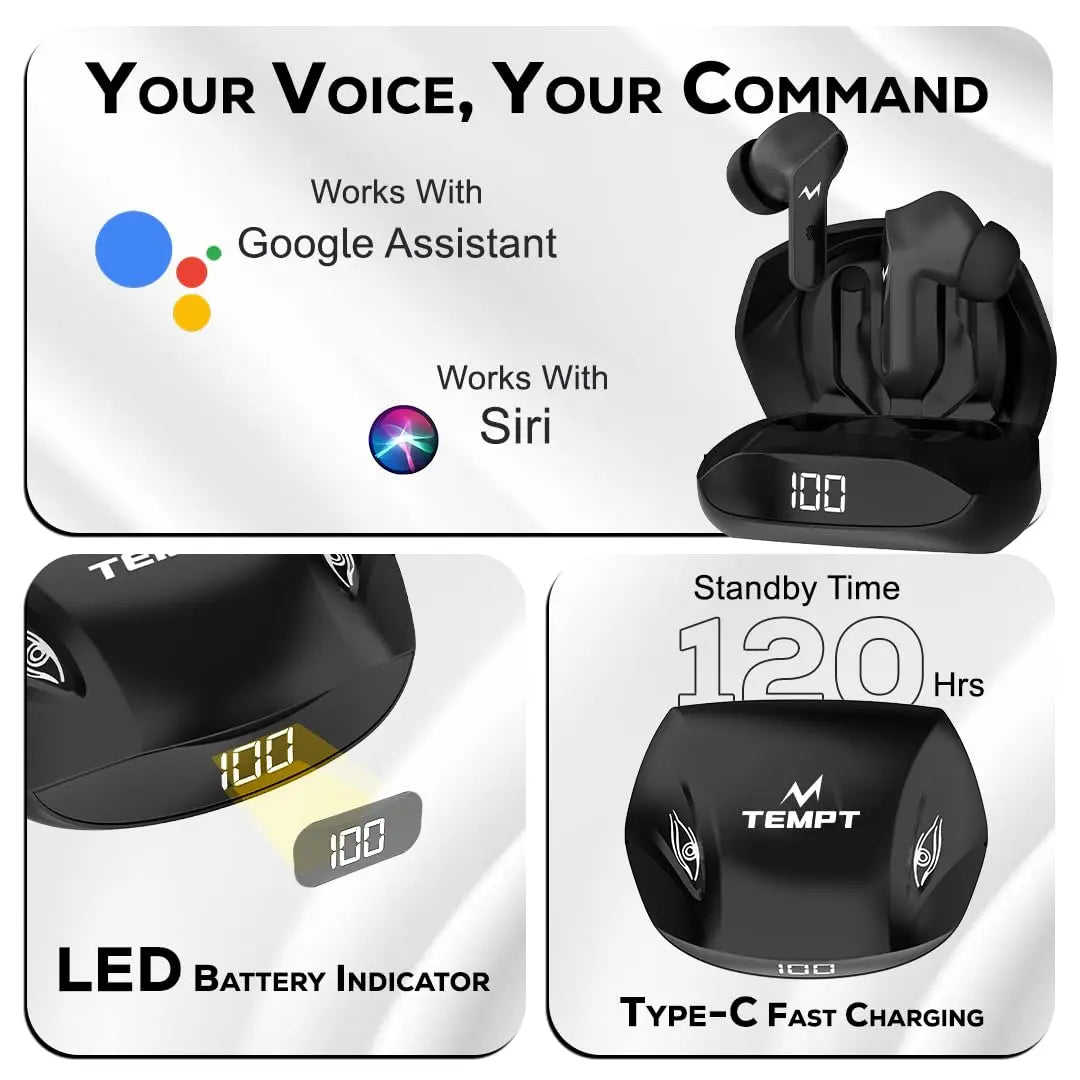 Tempt Thunder True Wireless Earbuds