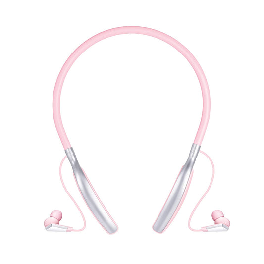Fingers Miss World Wireless Bluetooth Earphone  with Mic Blush Pink